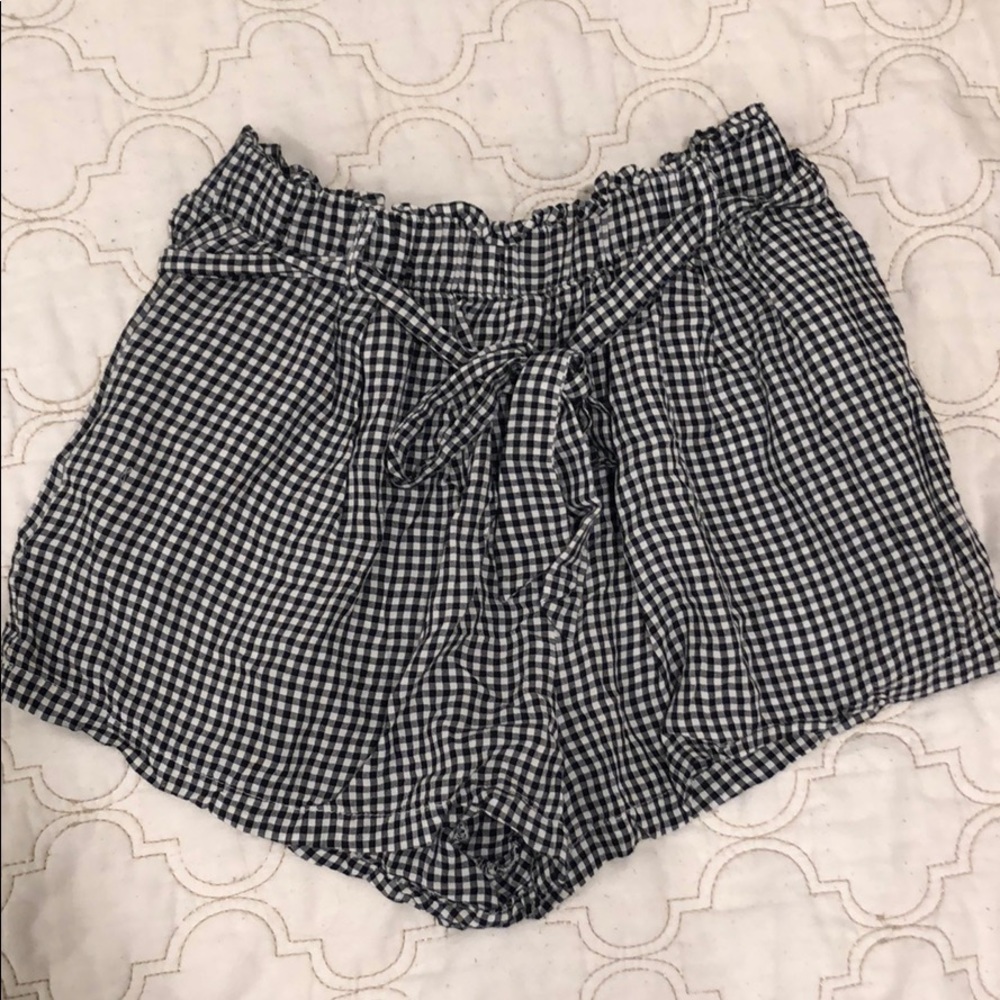 GINGHAM PATTERN SHORTS